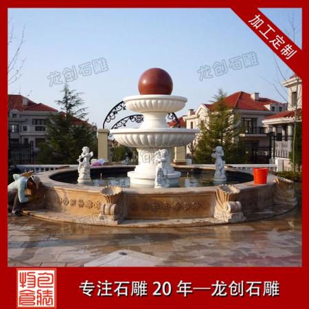 石雕景觀(guān)噴泉廠(chǎng)家 花崗巖噴泉水缽