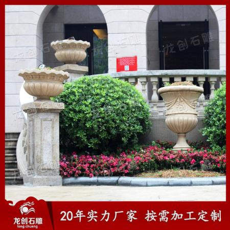 各種款式石雕花缽現(xiàn)貨 石雕花缽廠(chǎng)家